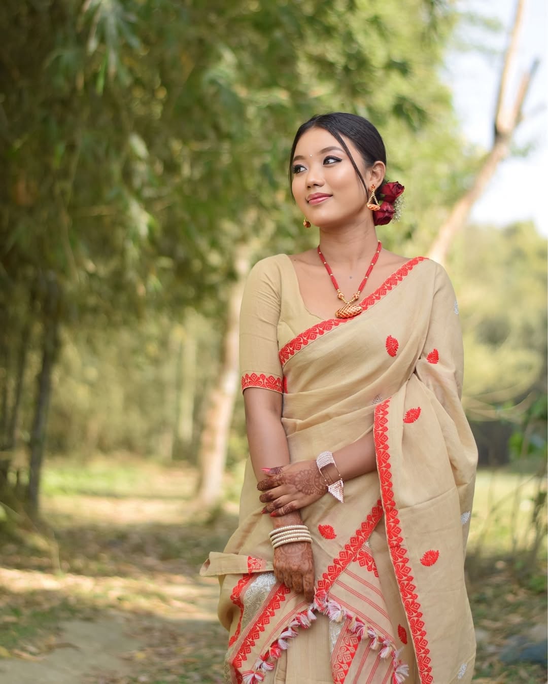 Elegant Mekhela Chador