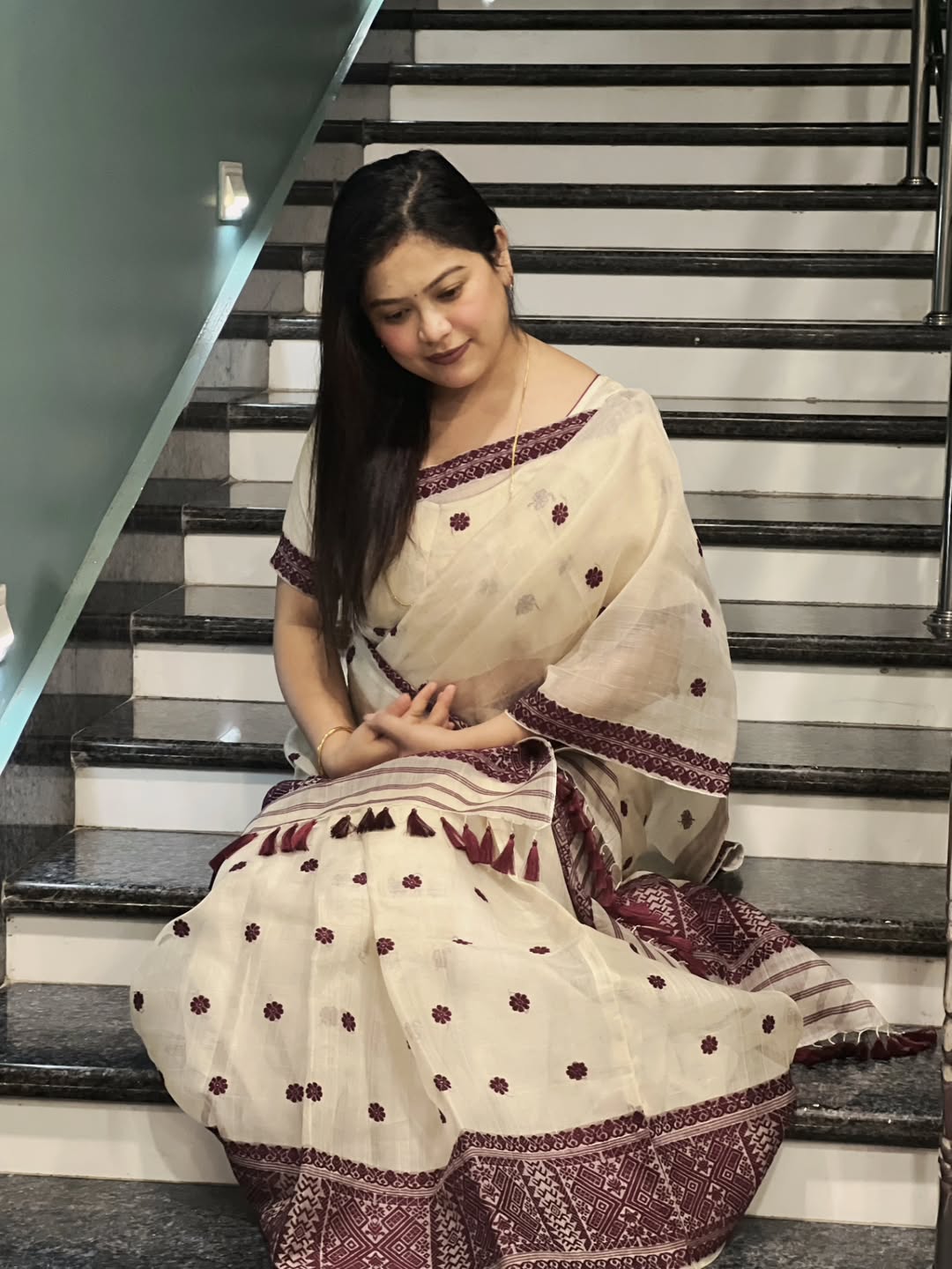 Elegant Mekhela Chador