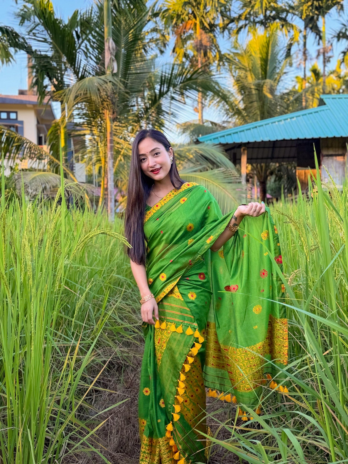 Jahnabi's seleced Mekhela Chador