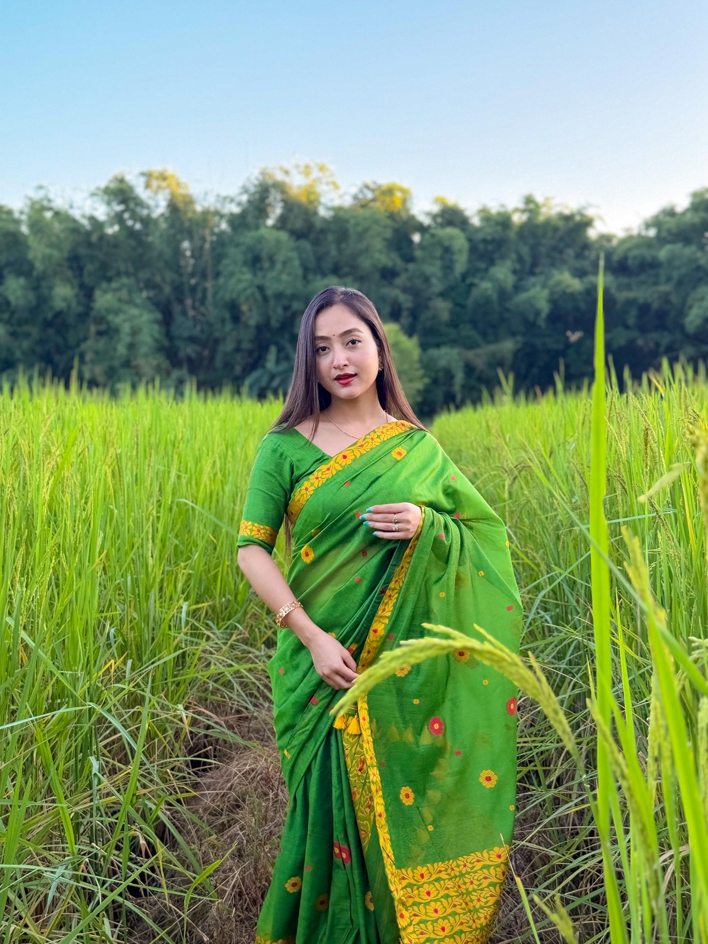 Jahnabi's seleced Mekhela Chador