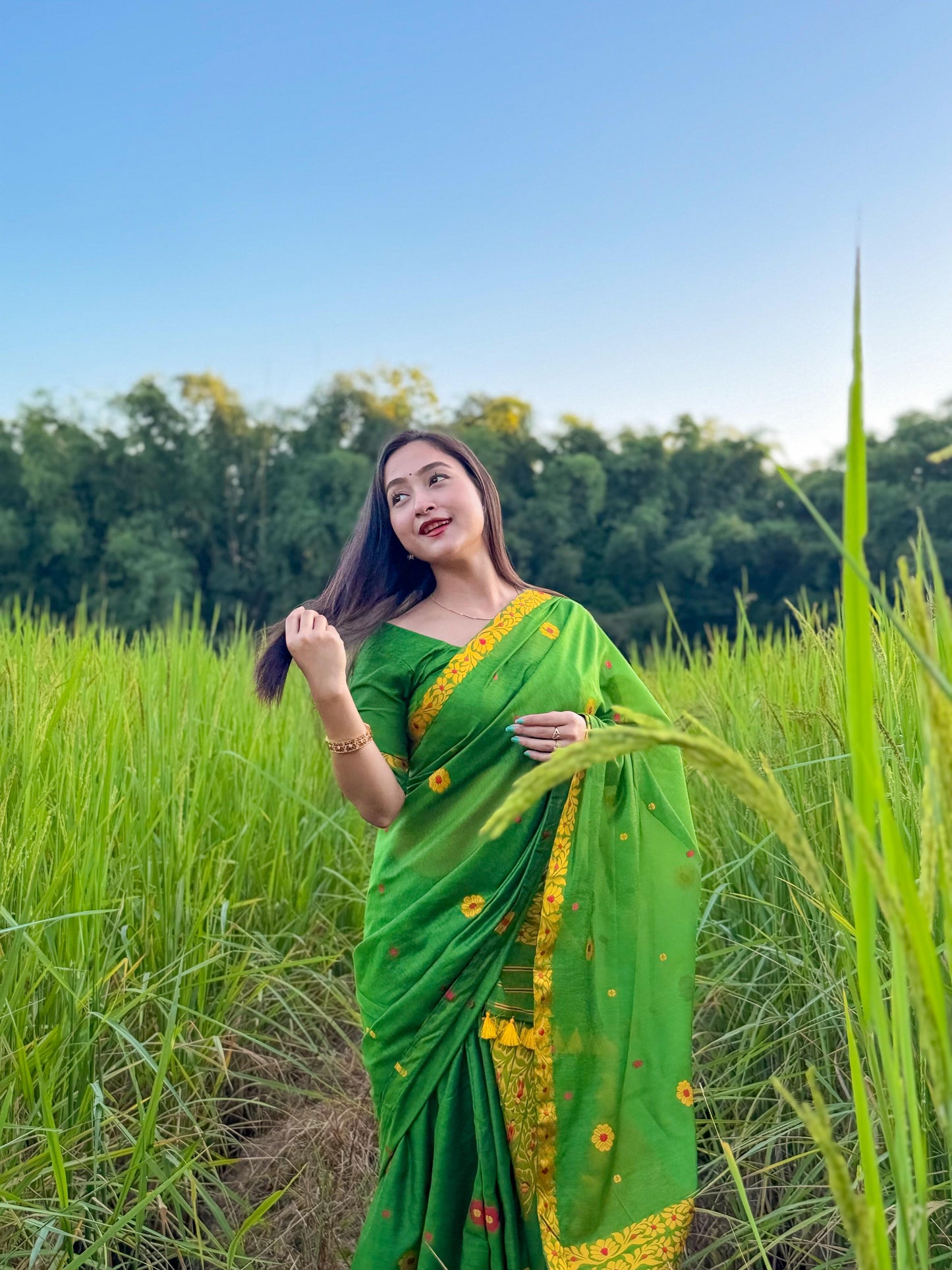 Jahnabi's seleced Mekhela Chador