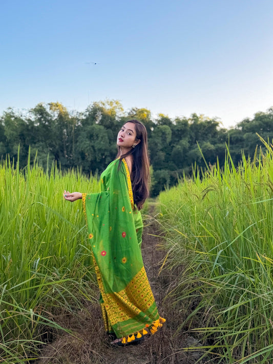 Jahnabi's seleced Mekhela Chador